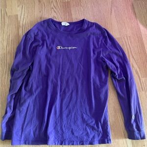 Champion Purple Long Sleeve Tee
